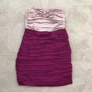 Express pink and fuschia cocktail dress